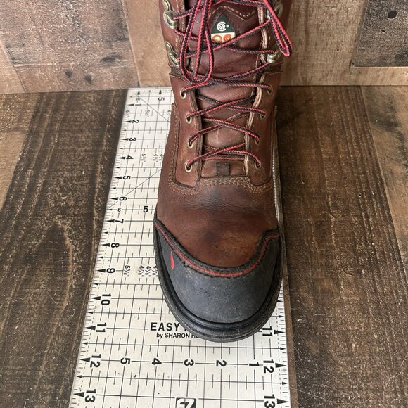 Red Wing 3524 Steel Toe Waterproof Lace Up Ankle Work Boots Mens 8 D - Picture 4 of 12